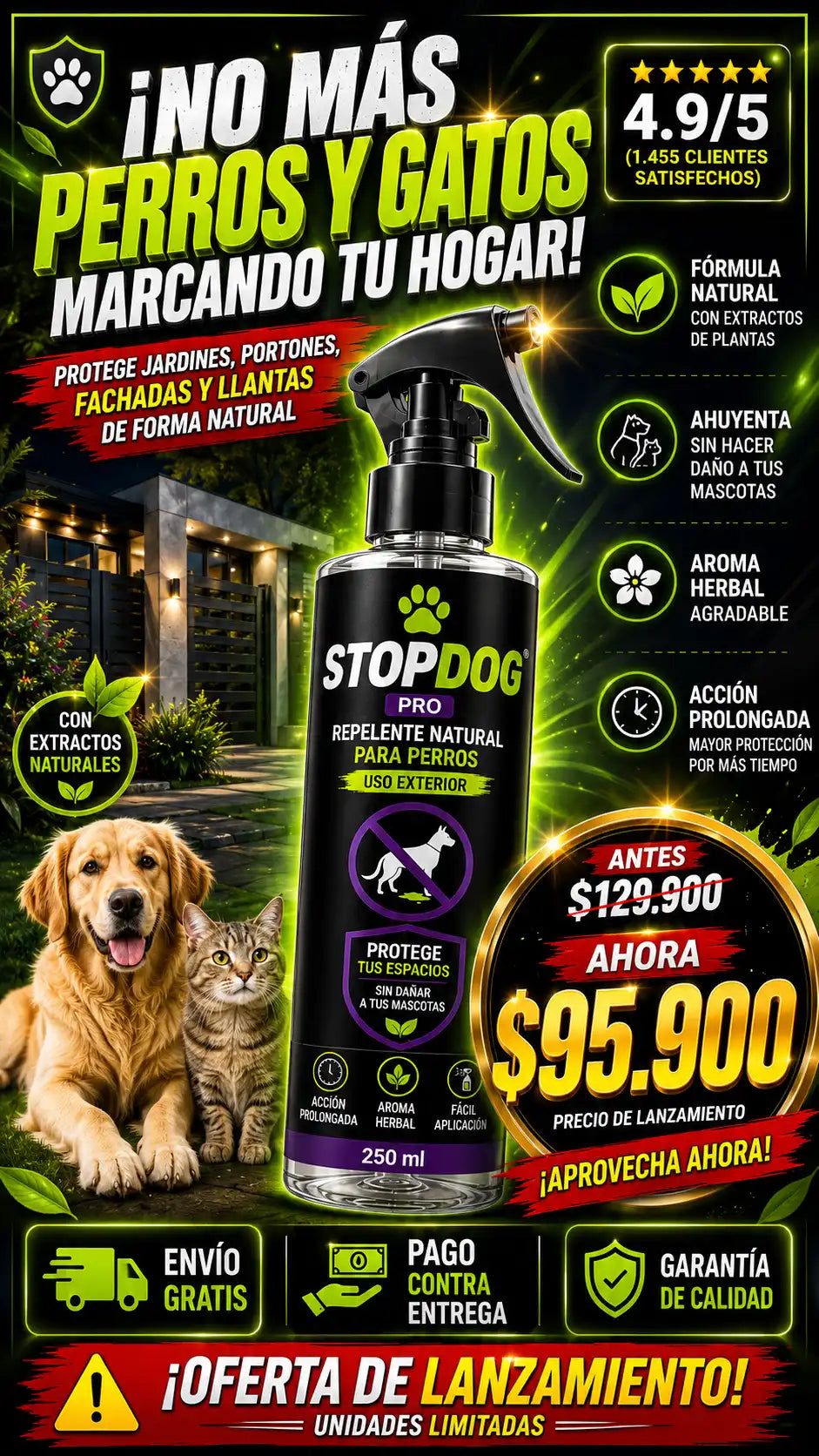 StopDog | Gel Repelente Para Perros Y Gatos